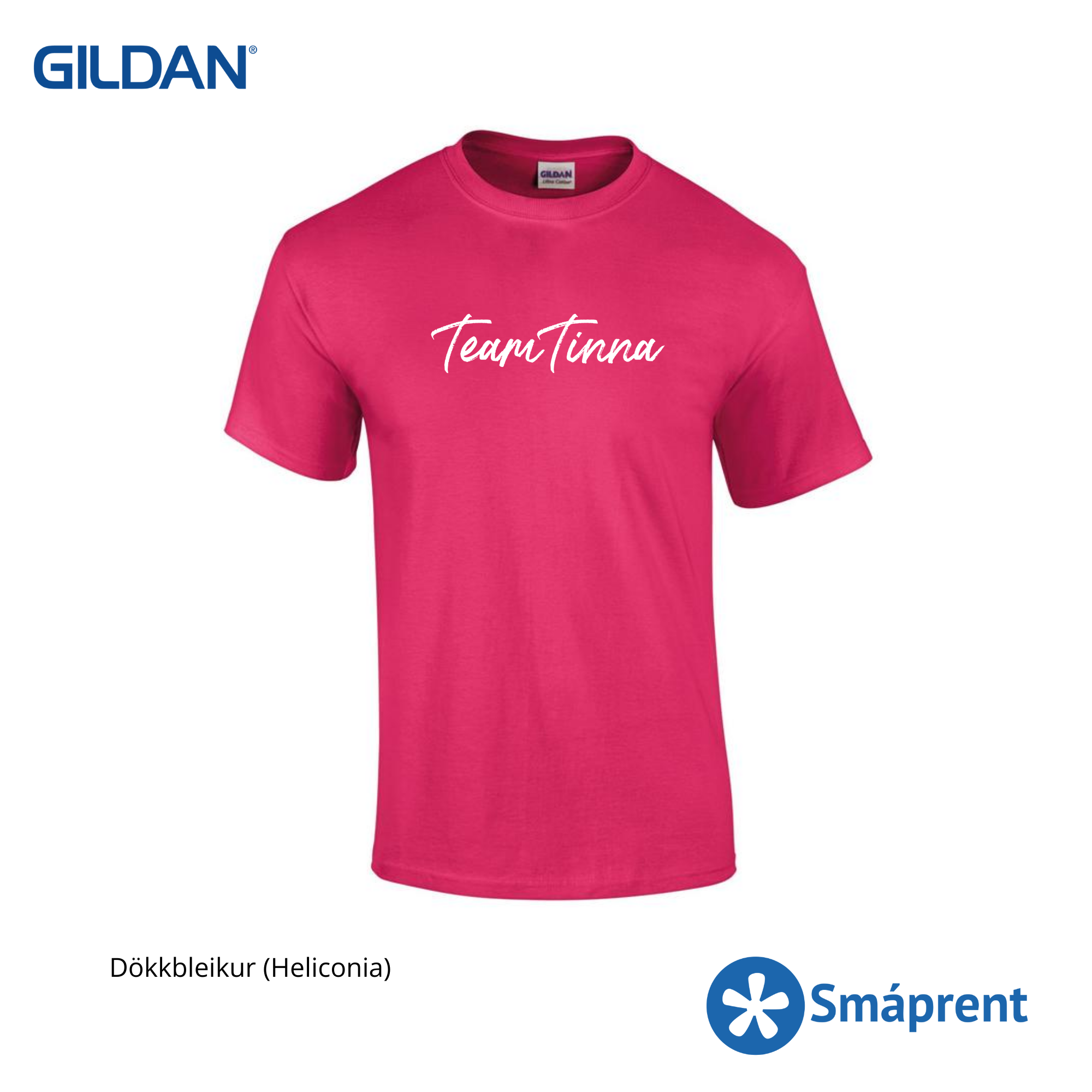 Bleikur Team Tinna bolur - Gildan